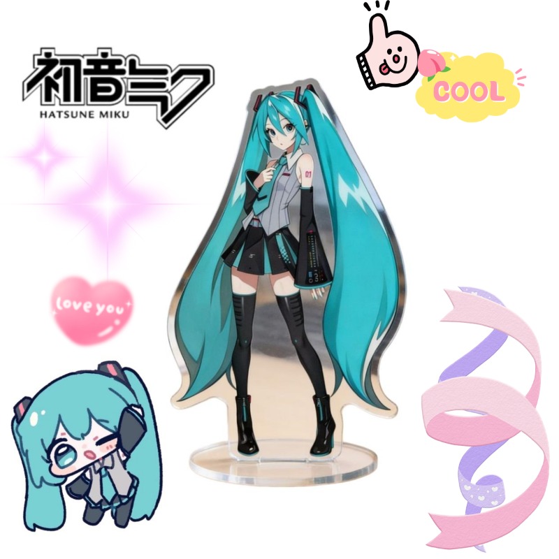 Anime Cosplay Characters - 하츠네 미쿠 10cm 아크릴 스탠드 귀여운