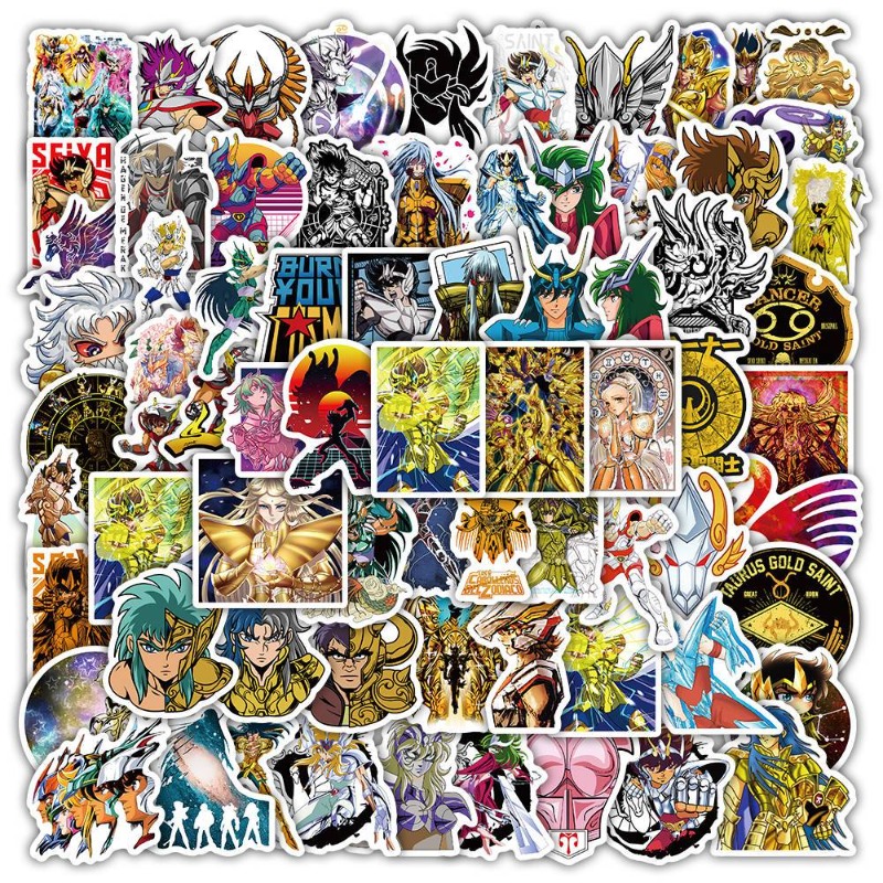 Anime Cosplay Characters - 101Pcs 세인트 세이야 애니메이션 스티커 만화