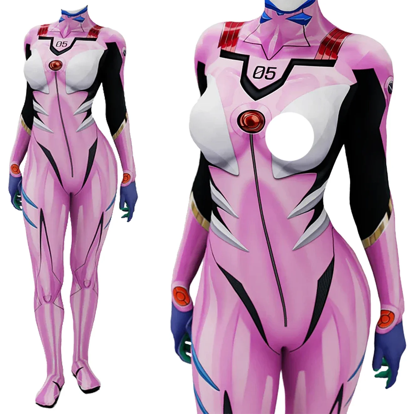 Anime Cosplay Jumpsuit - 애니메이션 EVA 05 마키나미 코스프레 의상