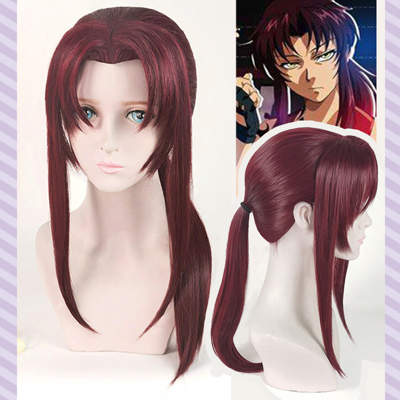 Anime Cosplay Long Black Hair - 새로운 블랙 라군 레베카 레비 코스프레