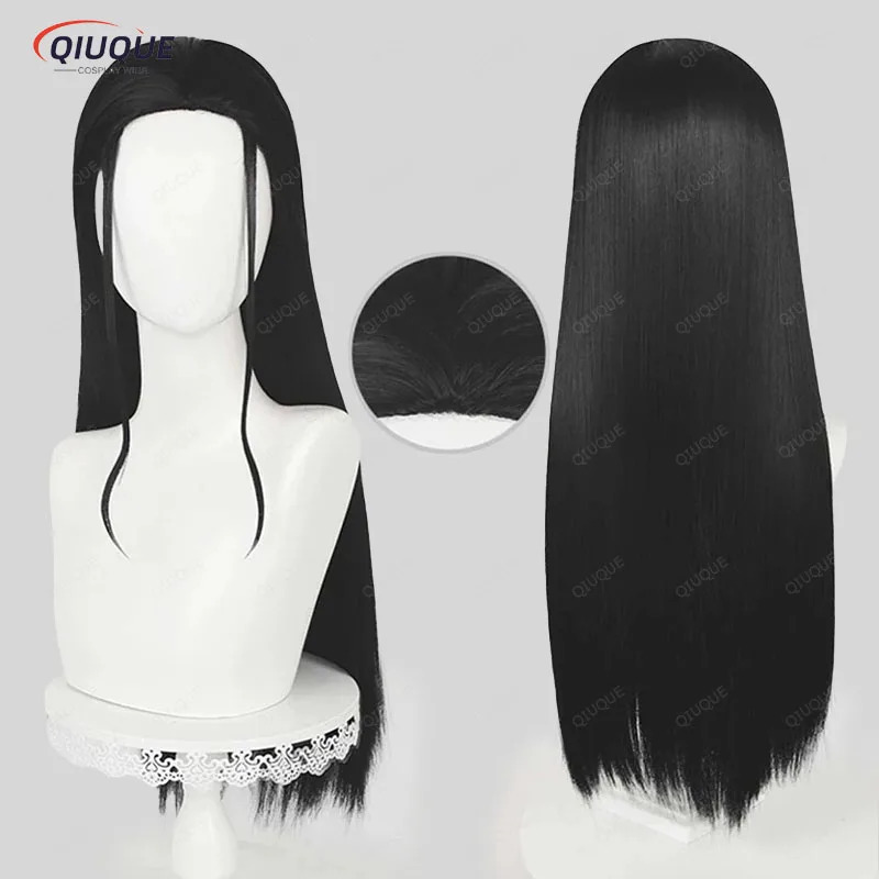Anime Cosplay Long Black Hair - 니코 로빈 코스프레 블랙 롱 가발