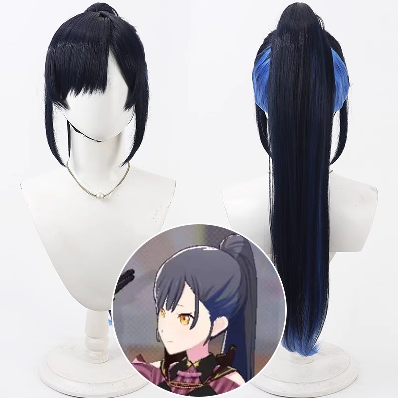Anime Cosplay Long Black Hair - 프로젝트 세카이 컬러풀 스테이지 시라이시 안