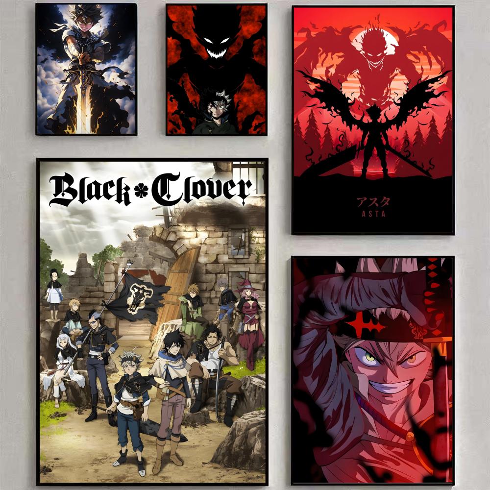 Black Clover Grimoire - 애니메이션 B-블랙 클로버 포스터 포스터 방수