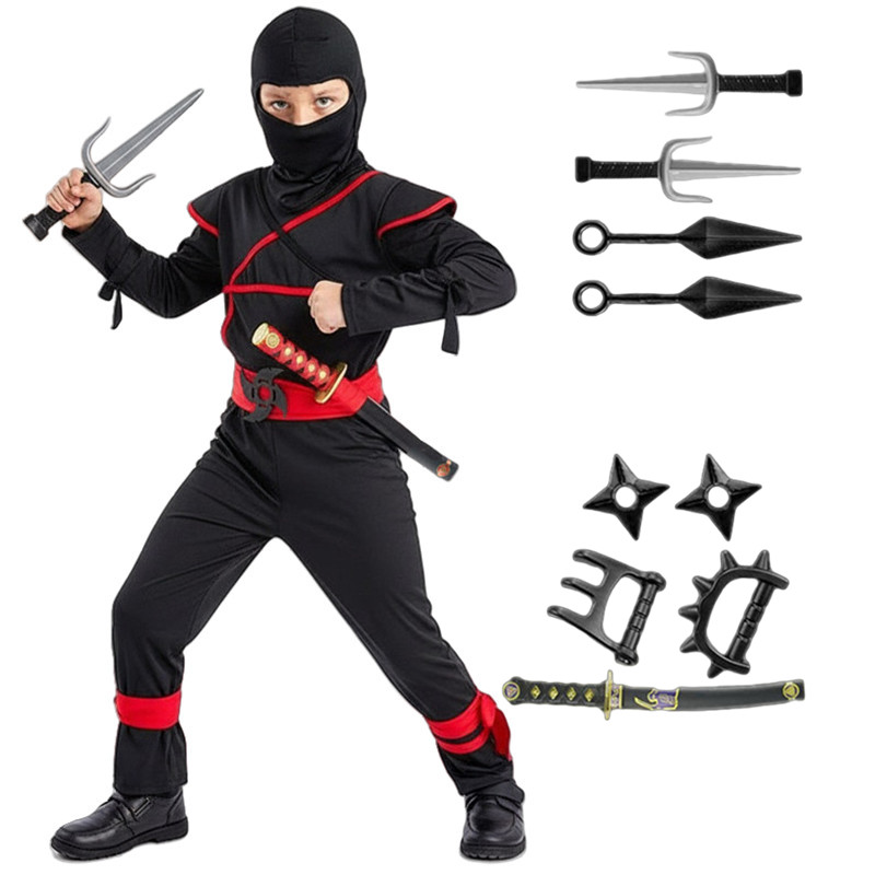 Anime Cosplay Sword - 어린이용 일본 사무라이 의상 닌자 코스프레