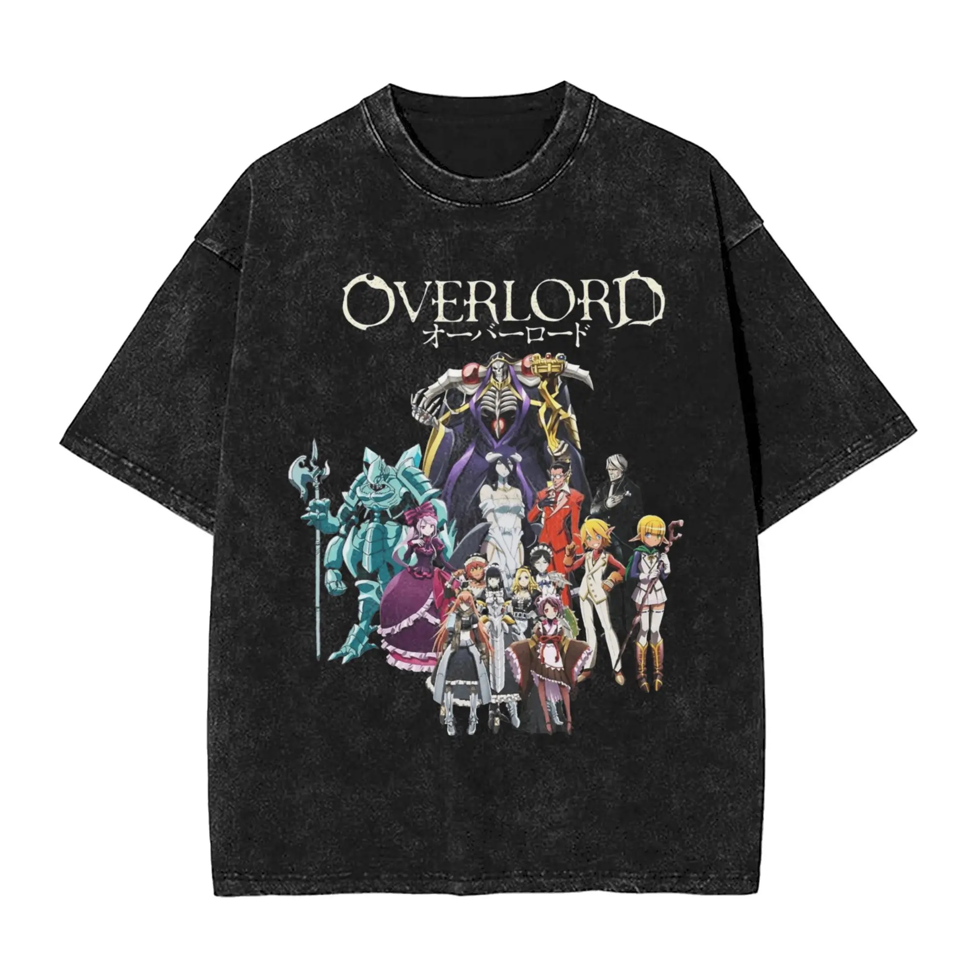 일본 애니메이션 알베도 오버로드 빈티지 워시 티셔츠 남 - Anime Cosplay Shop 리뷰 및 가격