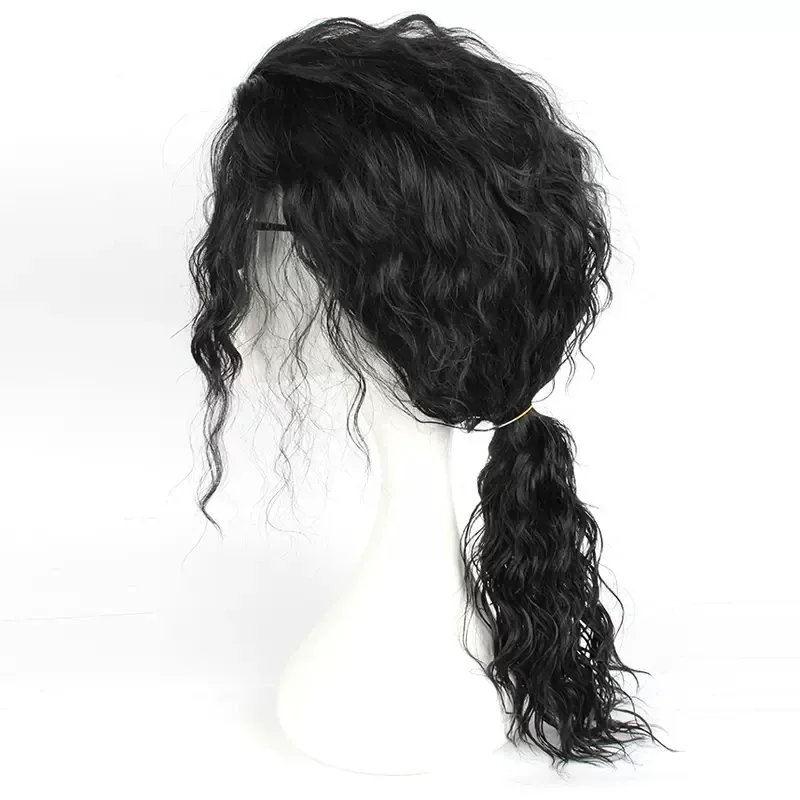 애니메이션 마이클 잭슨 코스프레 마이클 코스프레 블랙  - Anime Cosplay Long Black Hair 리뷰 및 가격