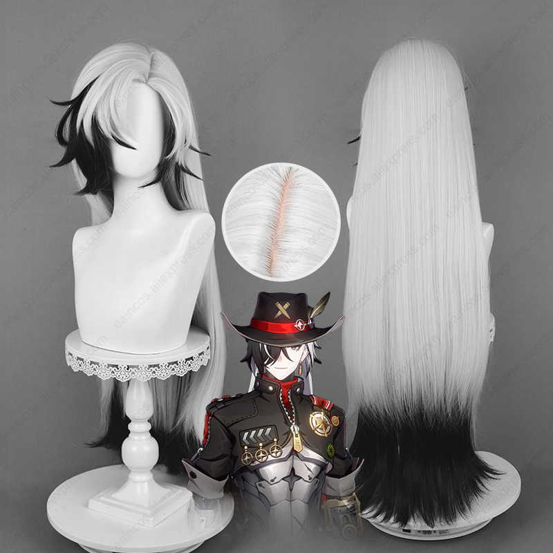 HSR Boothill 코스프레 가발, 길이 92cm, - Anime Cosplay Long Black Hair 리뷰 및 가격