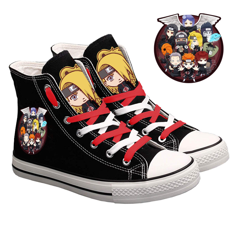 나루토 우즈마키 하이탑 캔버스 신발 남성과 여성 캐주얼 - Anime Cosplay Ideas Girl 리뷰 및 가격
