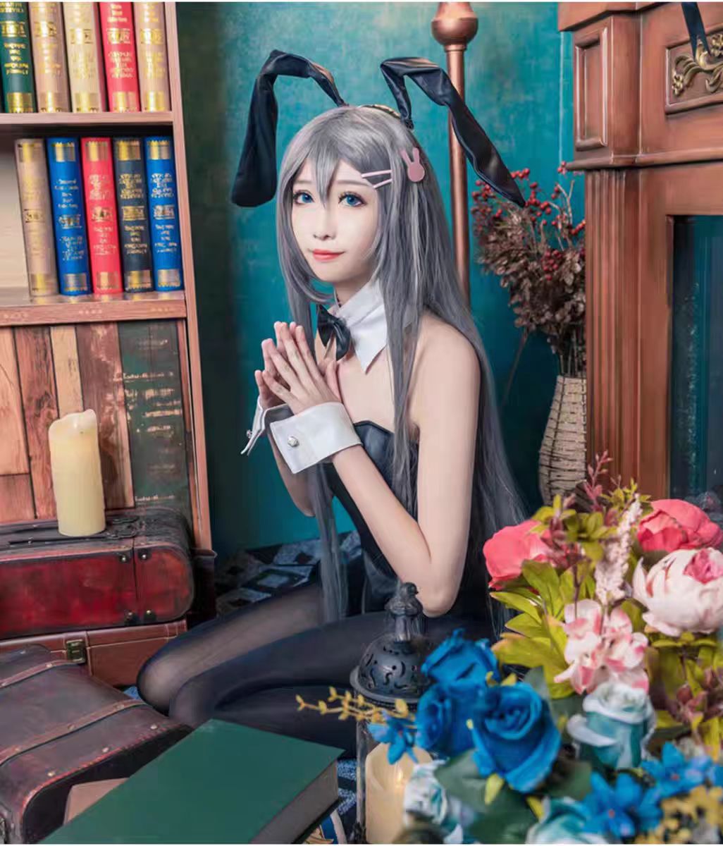 섹시한 버니걸 사쿠라지마 마이 코스프레 의상 점프수트  - Anime Cosplay Jumpsuit 리뷰 및 가격