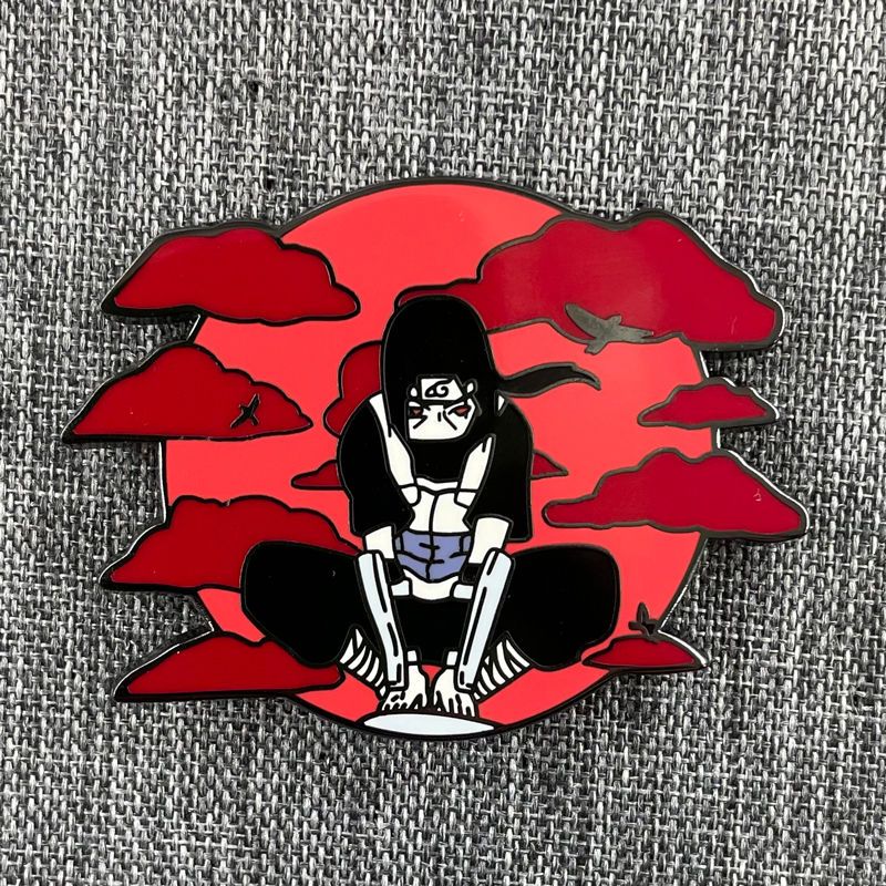 LXJERY 이타치 우치하 브로치 나루토 애니메이션 금 - Anime Cosplay Naruto 리뷰 및 가격