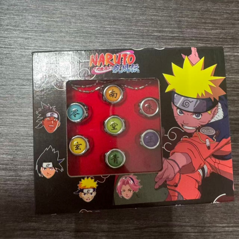 10 개/대 애니메이션 아카츠키 이타치 금속 R-ing - Anime Cosplay Naruto 리뷰 및 가격