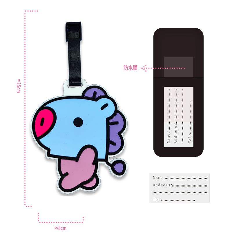 BT21 만화 귀여운 키체인 카와이 유니섹스 수하물 태 - Cosplay Anime Online 리뷰 및 가격