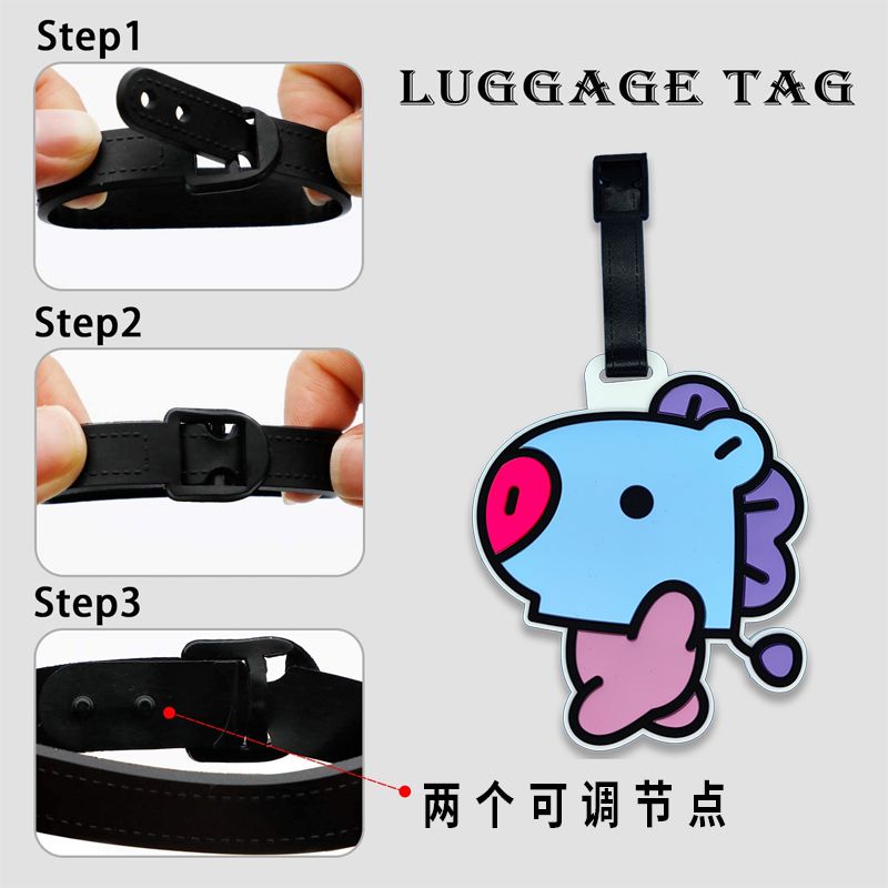 BT21 만화 귀여운 키체인 카와이 유니섹스 수하물 태 - Cosplay Anime Online 리뷰 및 가격