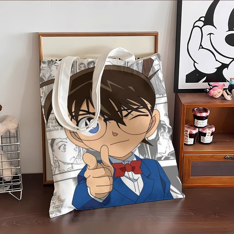 귀여운 코난 애니메이션 캔버스 가방 대용량 학생 학교  - Anime Cosplay Shop 리뷰 및 가격