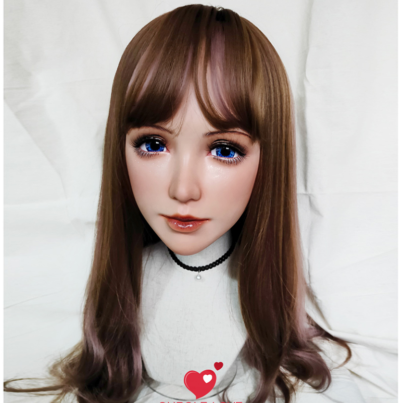 (Shu-02)여성 달콤한 소녀 레진 하프 헤드 키구루 - Anime Cosplay Eye Makeup 리뷰 및 가격
