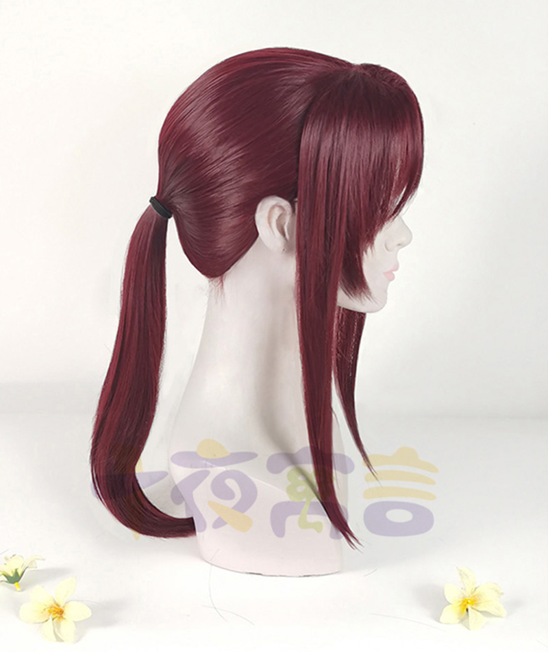 새로운 블랙 라군 레베카 레비 코스프레 가발 와인 다크 - Anime Cosplay Long Black Hair 리뷰 및 가격