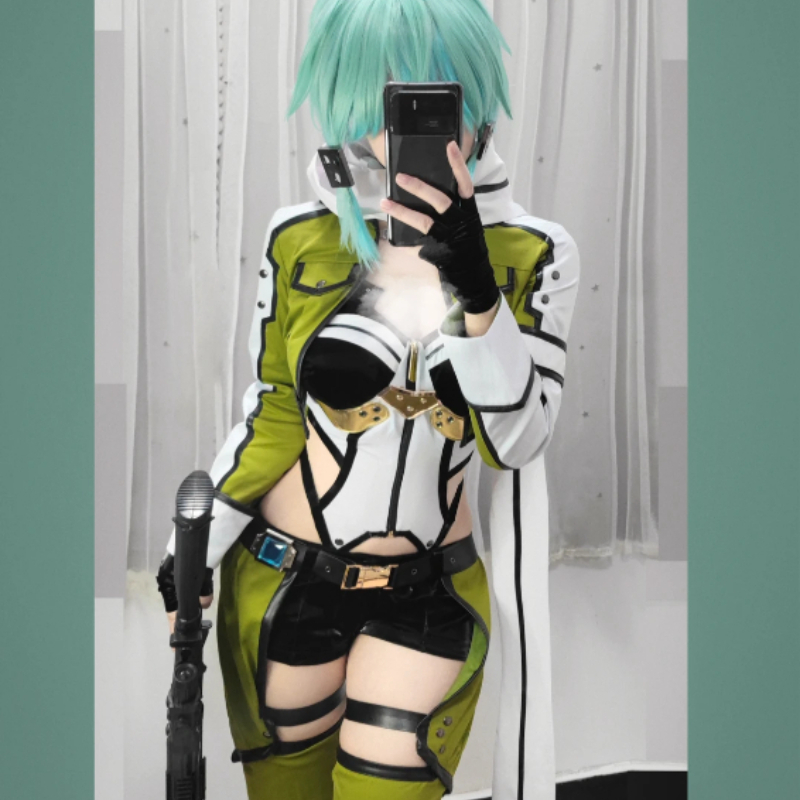 SAO 소드 아트 온라인 GGO 시논 코스프레 의상 블 - Cosplay Anime Online 리뷰 및 가격