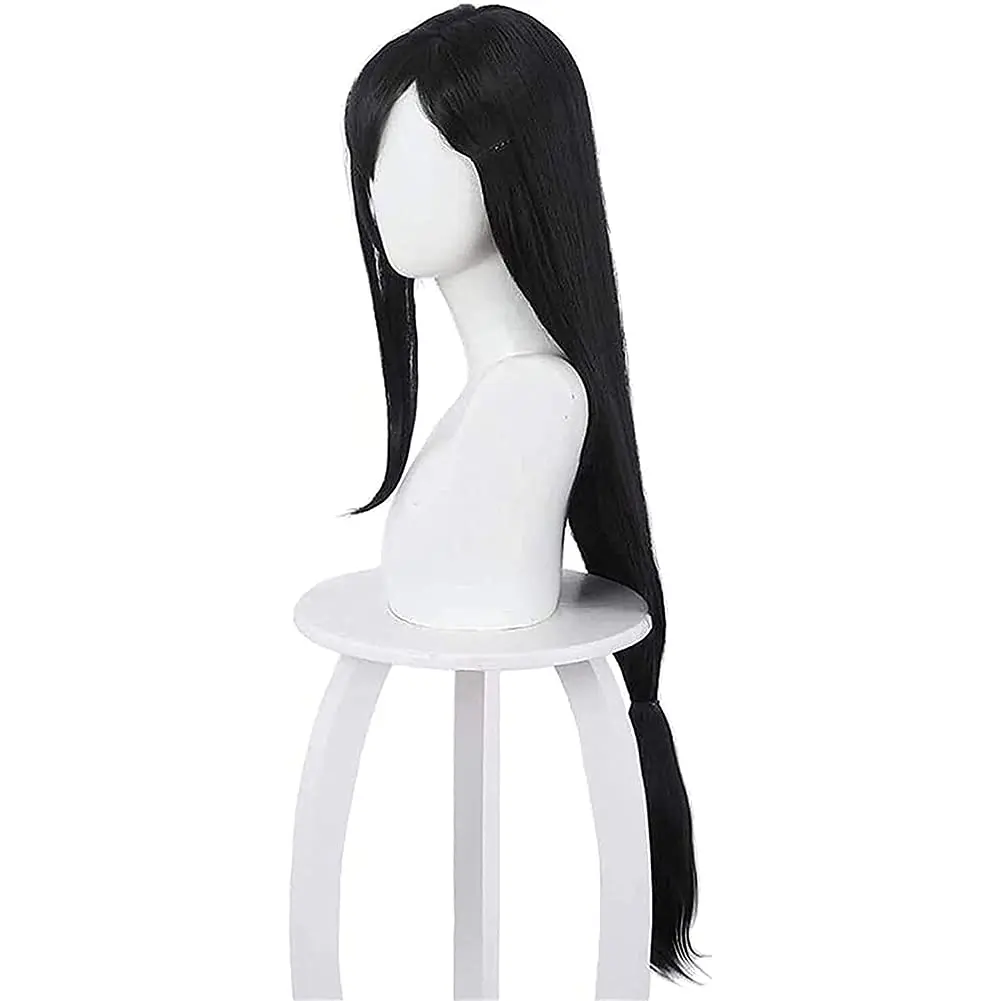 티파 록하트 코스프레 가발 애니메이션 롱 블랙 스트레이 - Anime Cosplay Long Black Hair 리뷰 및 가격