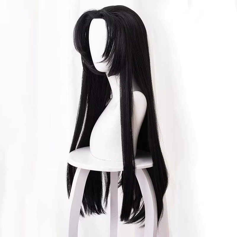 애니메이션 Kochou Kanae 가발 Kimetsu  - Anime Cosplay Long Black Hair 리뷰 및 가격