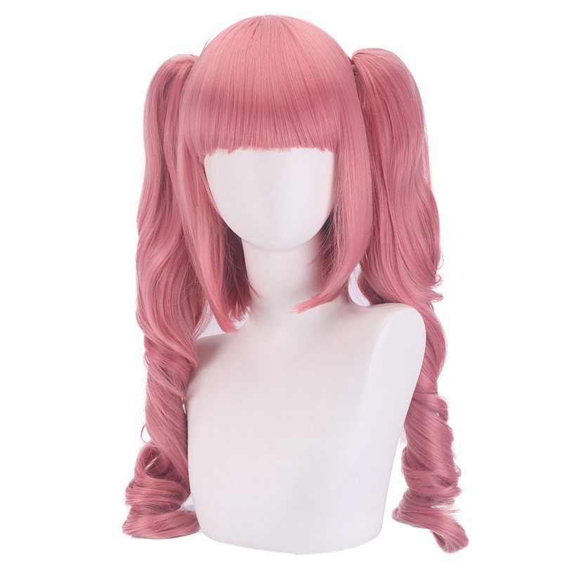 애니메이션 페로나 미쿠 여성 코스프레 가발 핑크 더블  - Cosplay Anime Online 리뷰 및 가격