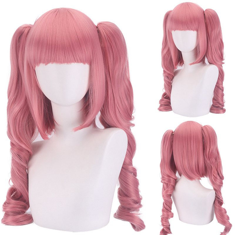 애니메이션 페로나 미쿠 여성 코스프레 가발 핑크 더블  - Cosplay Anime Online 리뷰 및 가격
